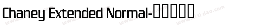 Chaney Extended Normal字体转换